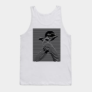 Afro Stripes Modern Art Tank Top